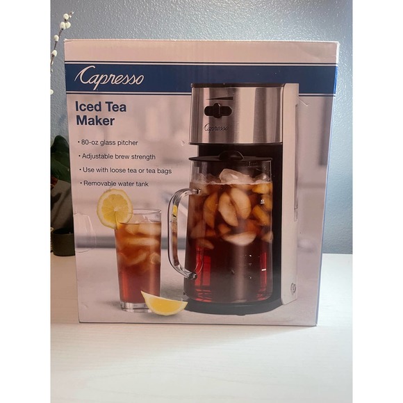 Capresso 80 oz. Ice Tea Maker with Glass Pitcher - Stainless - Picture 1 of 4